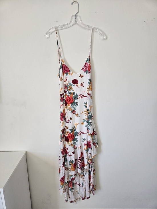Kayla's Armoire Dresses & Skirts - NWT Floral White Maxi Slip Dress with Adjustable Ties & Straps